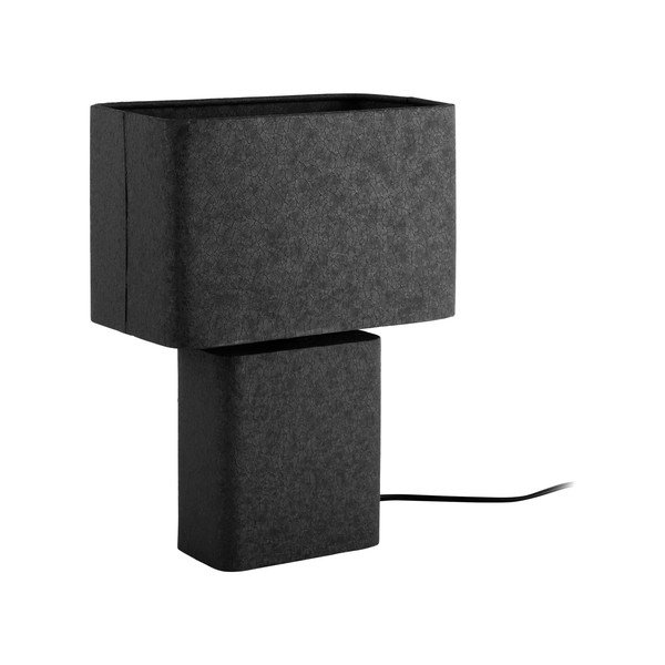 Čierna kovová stolová lampa (výška  33 cm) Boaz Recto – Leitmotiv