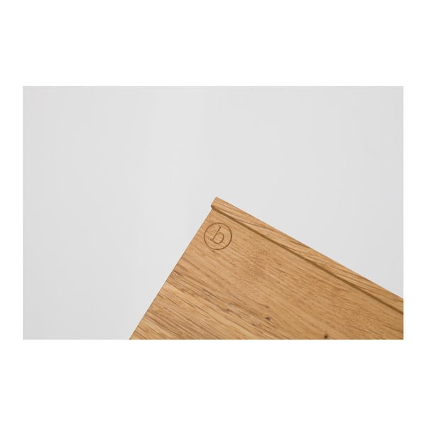 Stojan na gramofónové platne z dubového dreva das kleine b Vinyl, 26 × 35 cm-image-2