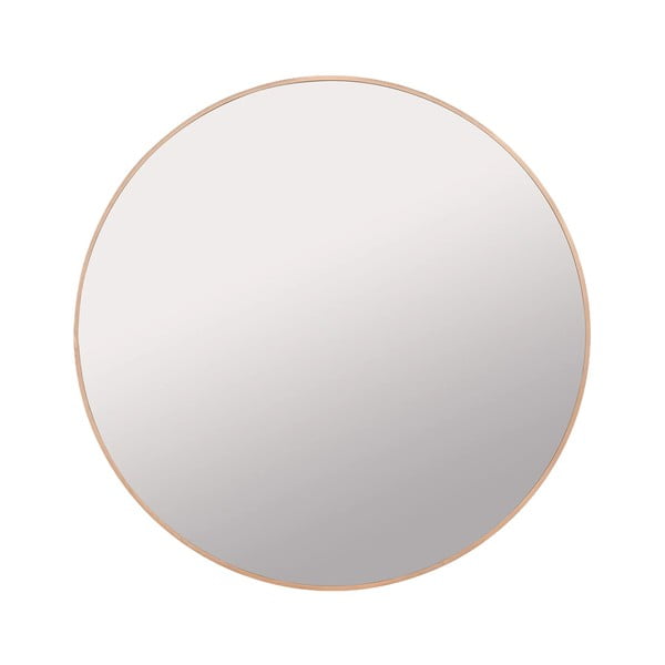 Nástenné zrkadlo s dreveným rámom ø 110 cm Miro – Blomus