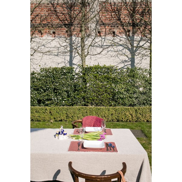 Béžovo-čierny bavlnený obrus Tiseco Home Studio, 250 x 150 cm-image-3