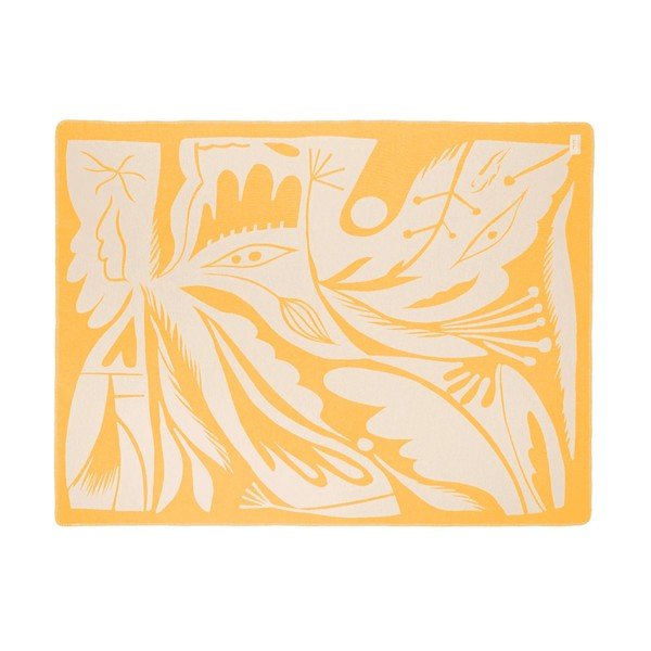 Žltá deka 165x200 cm Lino – noo.ma