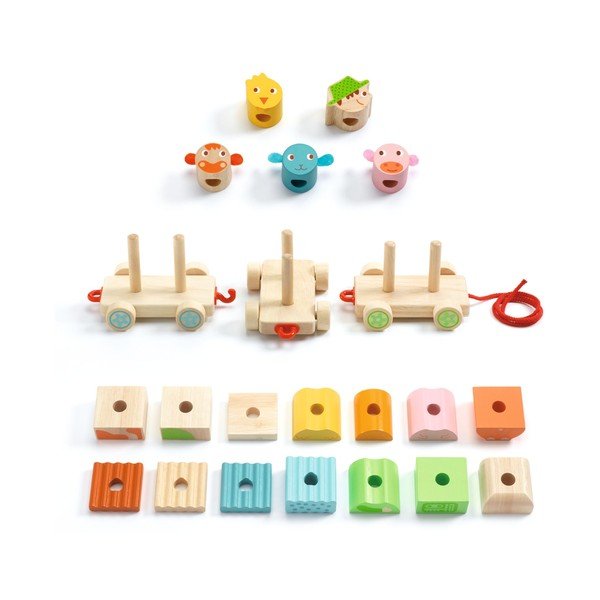 Detský drevený vláčik Djeco FarmTrain-image-2