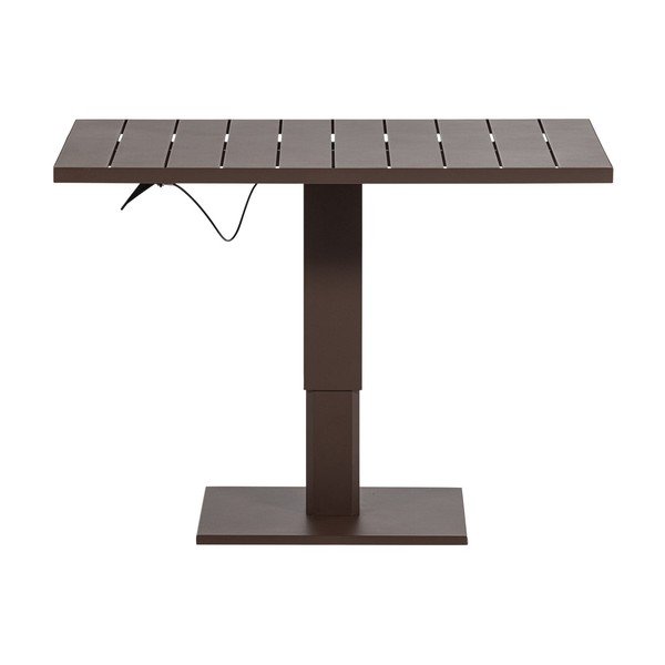 Kovový záhradný jedálenský stôl 80x100 cm Tesso – WOOOD-image-4