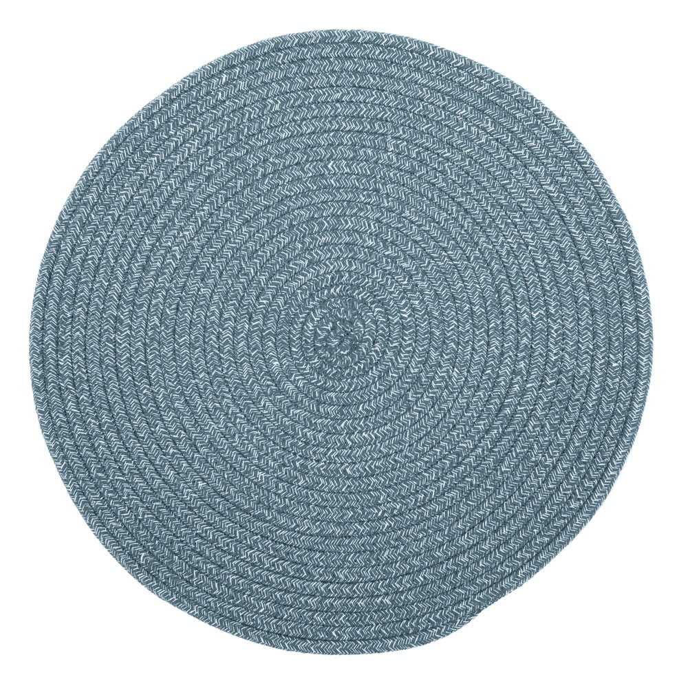 Modré prestieranie s prímesou bavlny Tiseco Home Studio, ø 38 cm