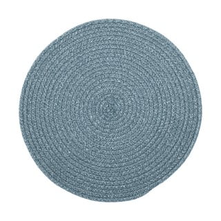 Modré prestieranie s prímesou bavlny Tiseco Home Studio, ø 38 cm
