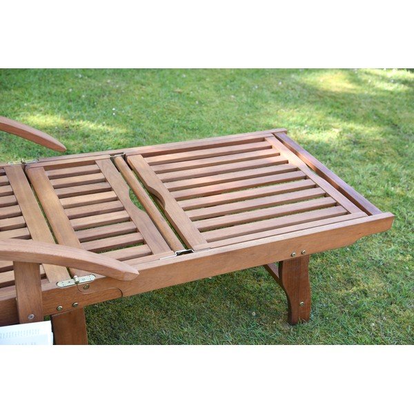 Hnedé drevené záhradné ležadlo Beverly Hills – Garden Pleasure-image-4