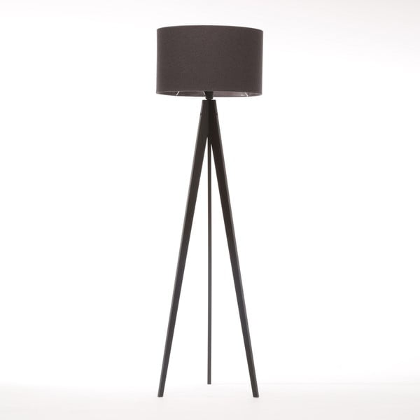Stojacia lampa Artist Dark Grey Felt/Black Birch, 125x42 cm