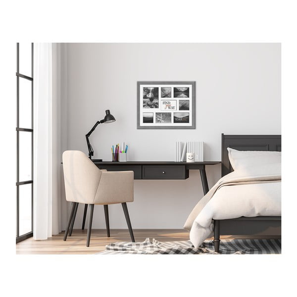 Sivý rámik na 8 fotografií Styler Yellowstone, 51 × 41 cm-image-1