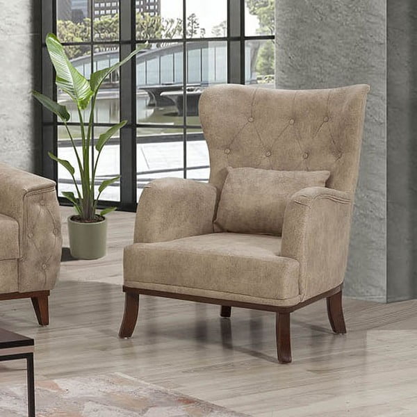Krémové kreslo Mart – Balcab Home-image-1