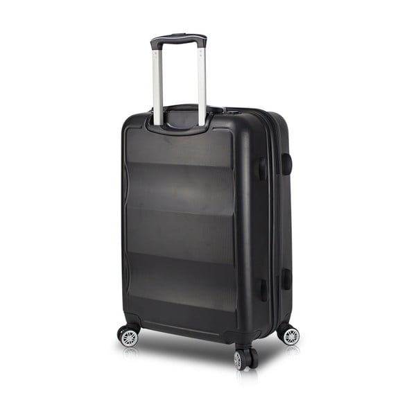 Čierny cestovný kufor na kolieskach s USB portom My Valice COLORS LASSO Pilot Suitcase