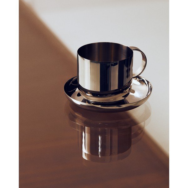 Šálky v súprave 2 ks z nehrdzavejúcej ocele v striebornej farbe Nirela – Kave Home-image-1