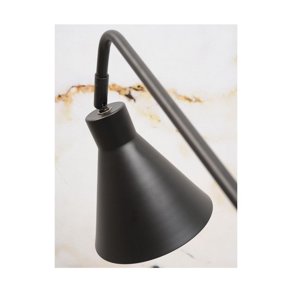 Čierna stolová lampa s kovovým tienidlom (výška 55 cm) Lyon – it's about RoMi-image-1