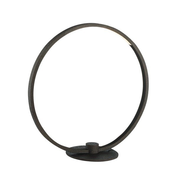 Čierna oválna stolová lampa SULION Framed
