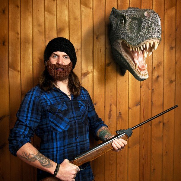 Čierna čiapka s odopínateľnou bradou Beardo Original-image-3