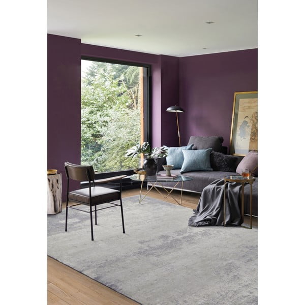 Krémovo-sivý vlnený koberec 120x180 cm Bran – Agnella-image-1