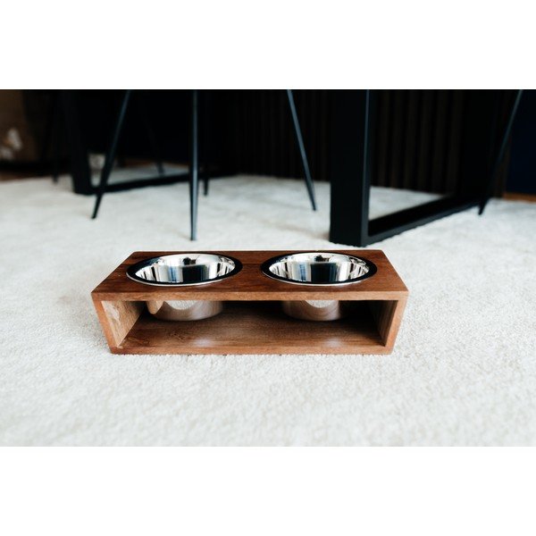 Drevená súprava misiek s podstavcom pre psa Dog Fantasy – Plaček Pet Products-image-1