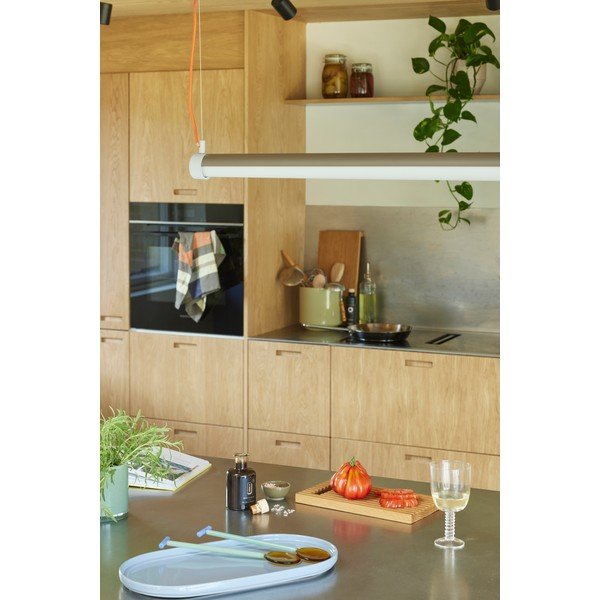 Sivé LED závesné svietidlo so stmievačom Interplay – Hübsch-image-2