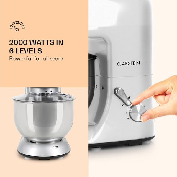 Sivý multifunkčný kuchynský robot Klarstein Lucia Argentea-image-3