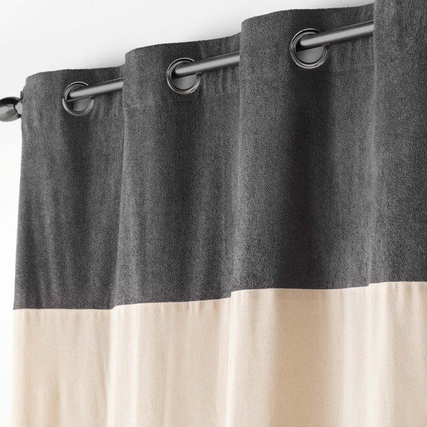 Antracitovo-béžový záves 140x240 cm Tessa – douceur d'intérieur-image-1