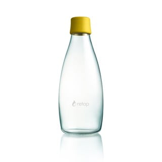 Tmavožltá sklenená fľaša ReTap s doživotnou zárukou, 800 ml