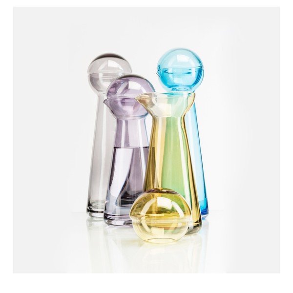 Jantárová karafa na víno Sagaform Birdie, 0,5 l-image-2