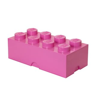 Tmavoružový úložný box LEGO®