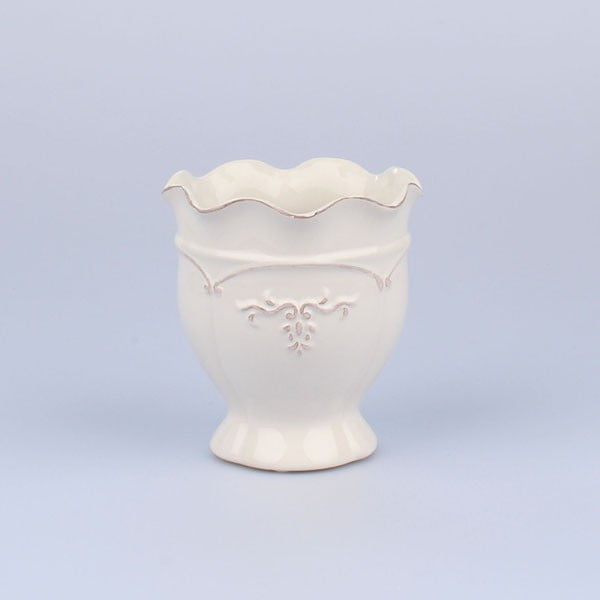Váza Antic White, 13,5x14 cm