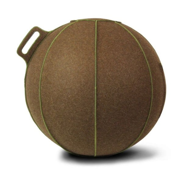 Hnedá plstená lopta na sedenie VLUV, 75 cm