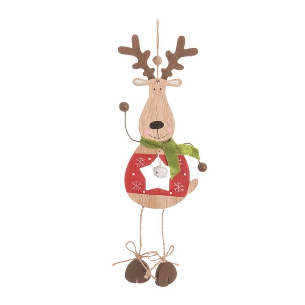 Drevená závesná dekorácia Unimasa Christmas Reindeer