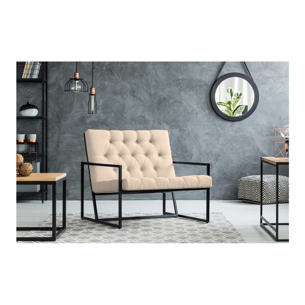 Krémové kreslo Mazzini Sofas Aster-image-1