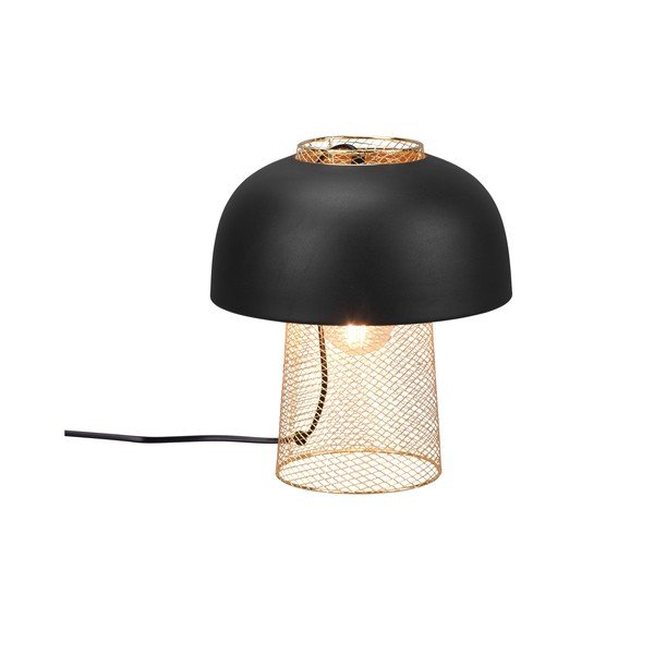 Matne čierna kovová stolová lampa (výška  28 cm) Punch – Reality-image-3