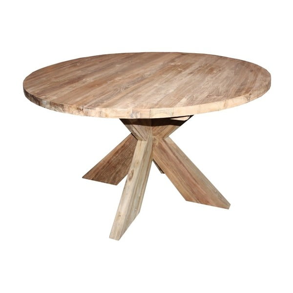 Jedálenský stôl z teakového dreva HSM Collection Ronde, priemer 130 cm
