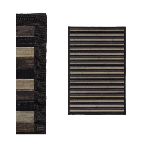 Sivý bambusový koberec 60x90 cm – Casa Selección-image-2