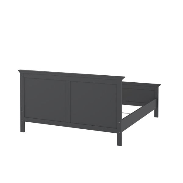 Sivá dvojlôžková posteľ 160x200 cm Paris – Tvilum-image-4