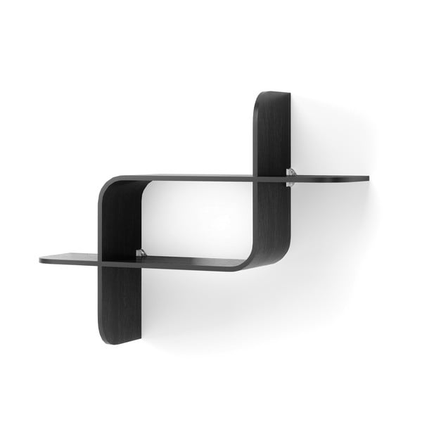 Čierna poschodová polica z kaučukového dreva 62 cm Montage – Umbra-image-2