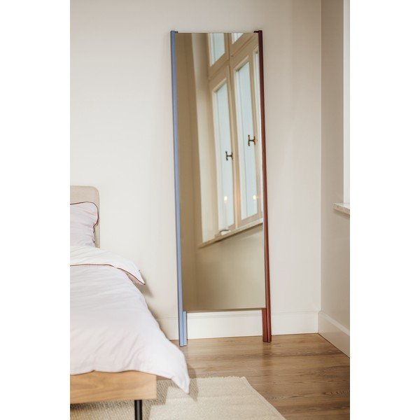 Stojacie zrkadlo s dreveným rámom 49x166 cm Lun – noo.ma-image-1