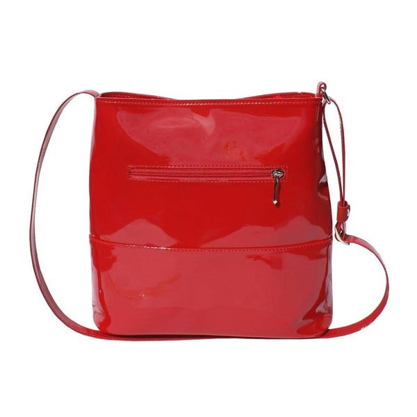 Kožená kabelka Boscollo Red 2183-image-2