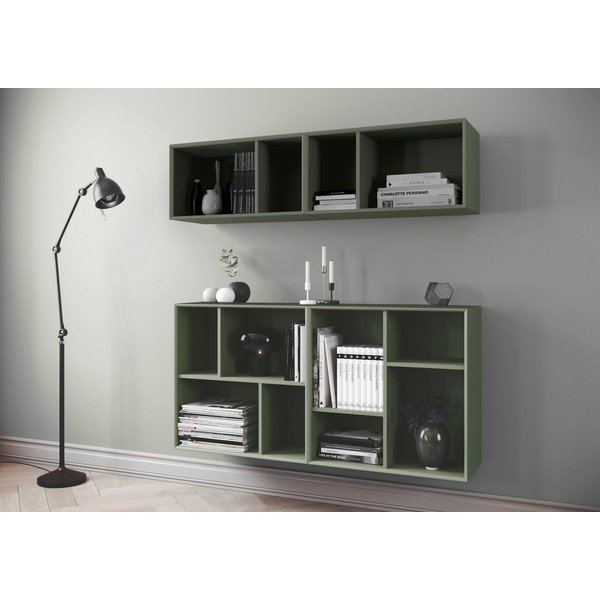 Tmavozelený modulárny policový systém 70x70 cm Z Cube - Tenzo-image-1