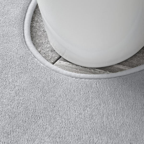 Svetlosivé WC kúpeľňové predložky z pamäťovej peny v súprave 2 ks 50x80 cm Anti-Bacterial – Catherine Lansfield-image-3