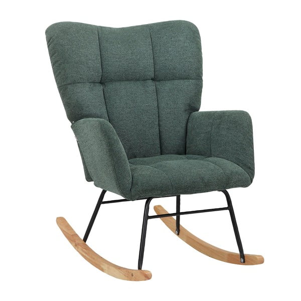 Zelené hojdacie kreslo Elza – Støraa-image-4