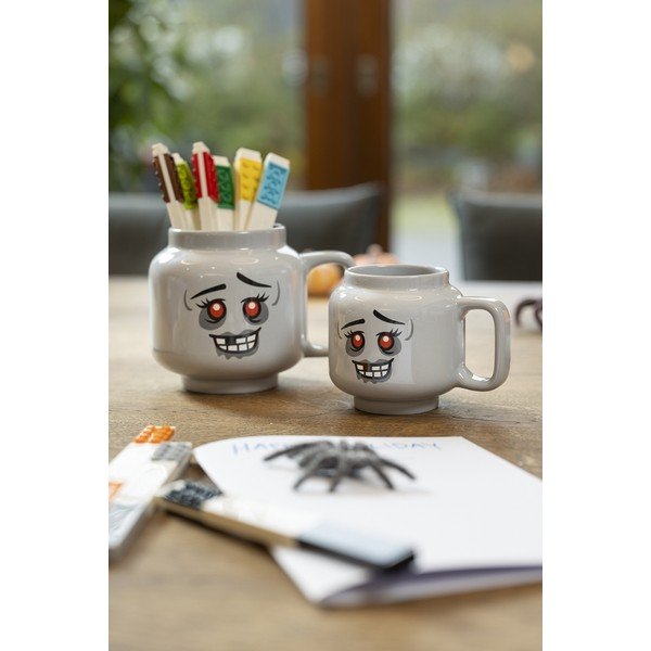 Sivý keramický detský hrnček na latte 255 ml Zombie – LEGO®-image-2