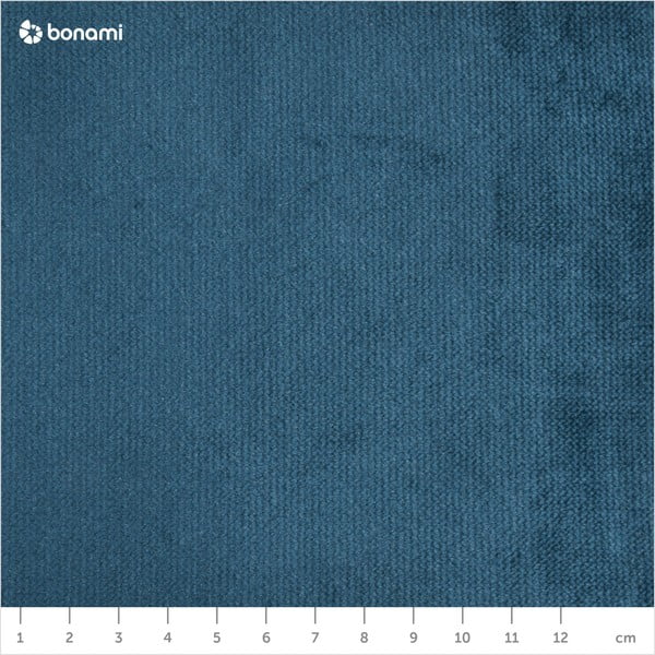 Modré zamatové kreslo s čiernymi nohami Max Winzer Alegro-image-1