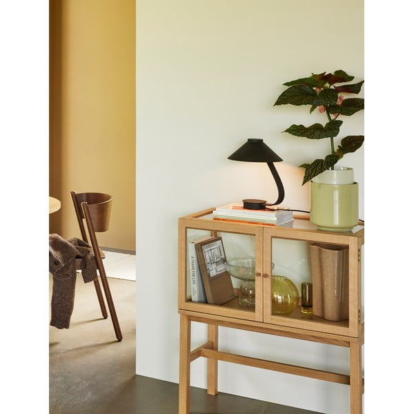 Vitrína v dekore duba v prírodnej farbe 80x88x42 cm Poetic – Hübsch-image-3