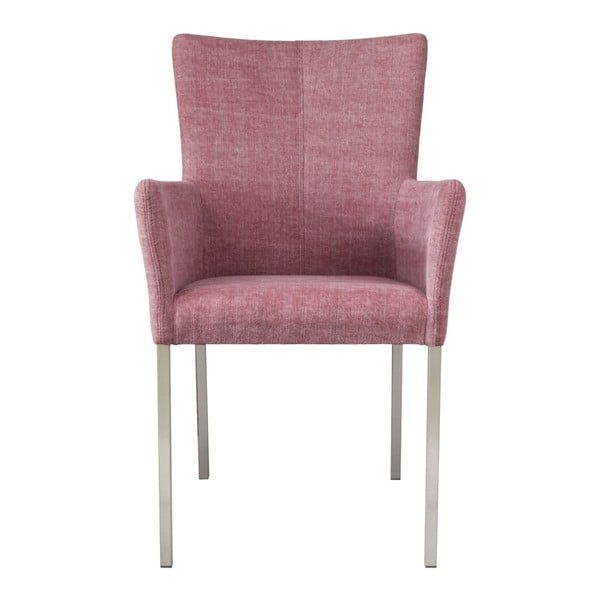 Ružová jedálenská stolička Comfy