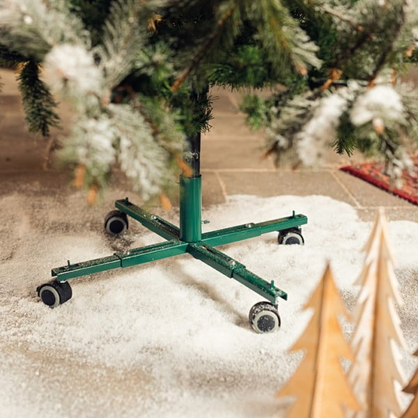 Zelený stojan na vianočný stromček na kolieskach Tree Nest Movable-image-1