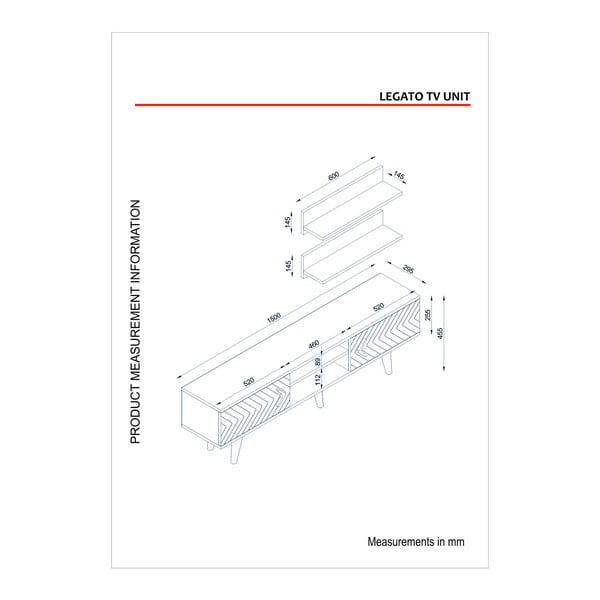 Sada TV komody a 2 políc Legato-image-3