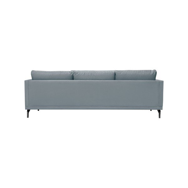 Sivá trojmiestna pohovka s podnožou v čiernej farbe Windsor & Co Sofas Jupiter-image-4