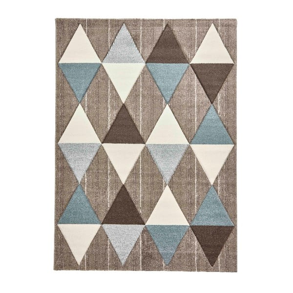 Béžovo-modrý koberec Think Rugs Brooklyn, 160 × 220 cm