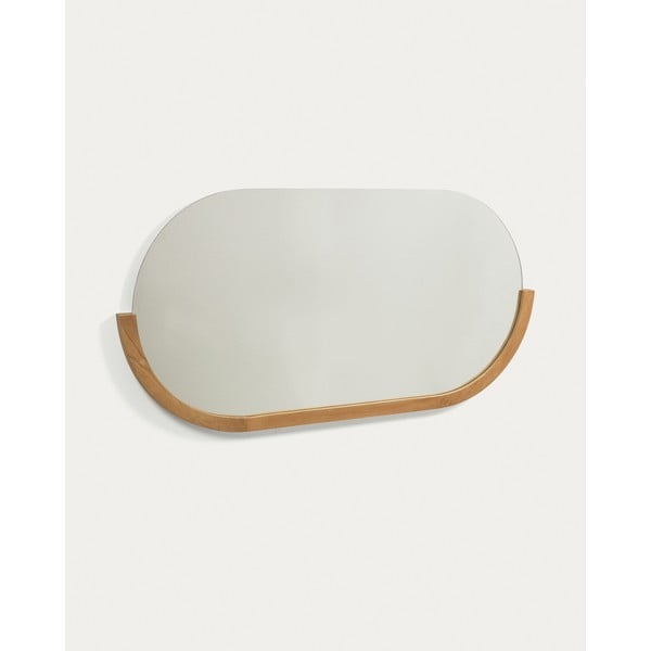 Nástenné zrkadlo s dreveným rámom 96x55 cm Rokia – Kave Home-image-2
