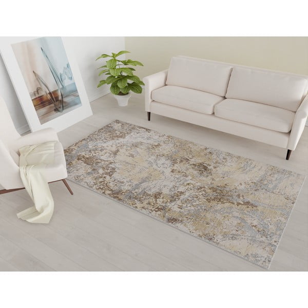 Svetlomodrý/svetlohnedý prateľný koberec 160x230 cm Sandstorm – Vitaus-image-1